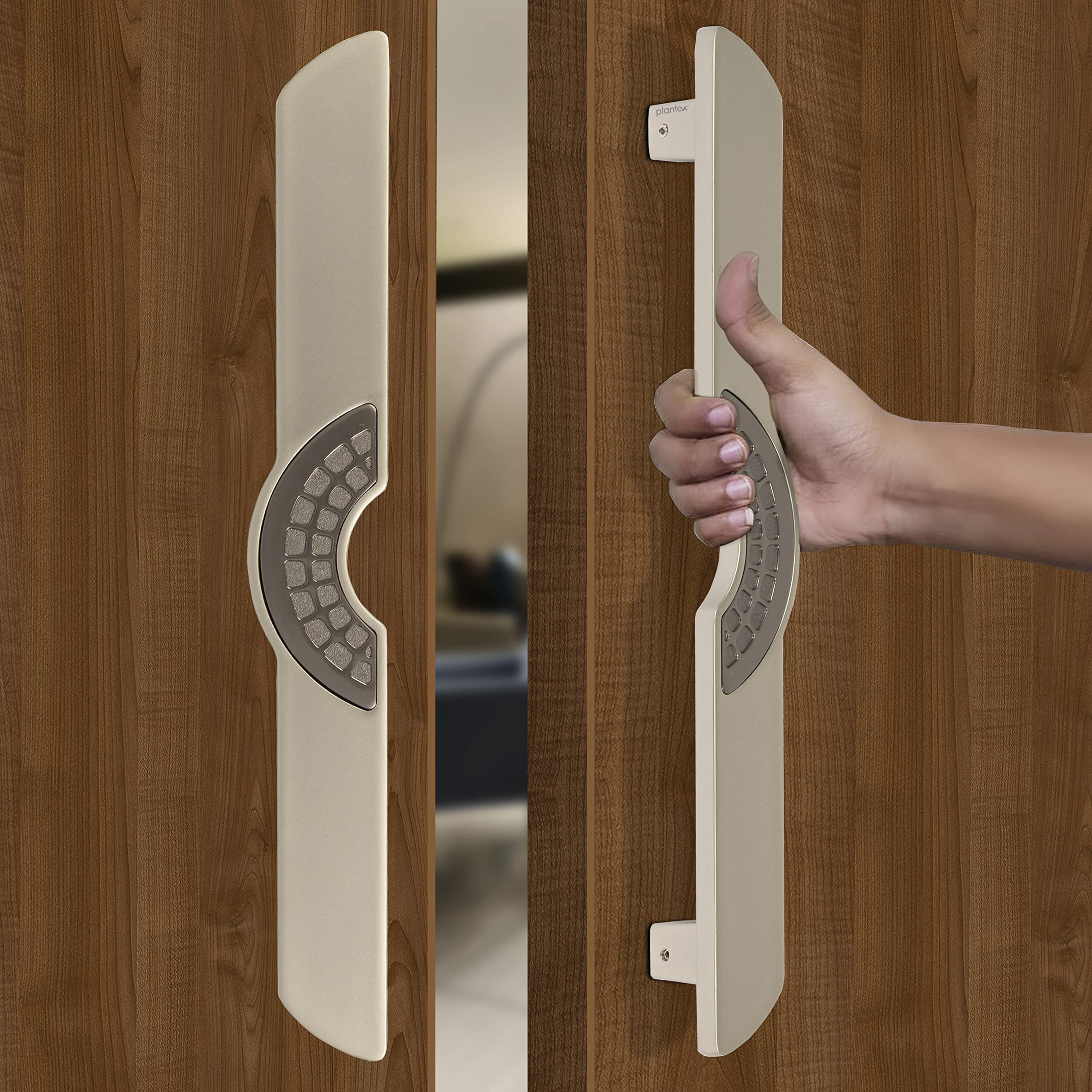 Plantex Ultron Door Handle/Door & Home Decor/15 Inch Main Door Handle/Door Pull Push Handle  Pack Of 1 (316,Satin And Grey Finish) - 3 Years Warranty
