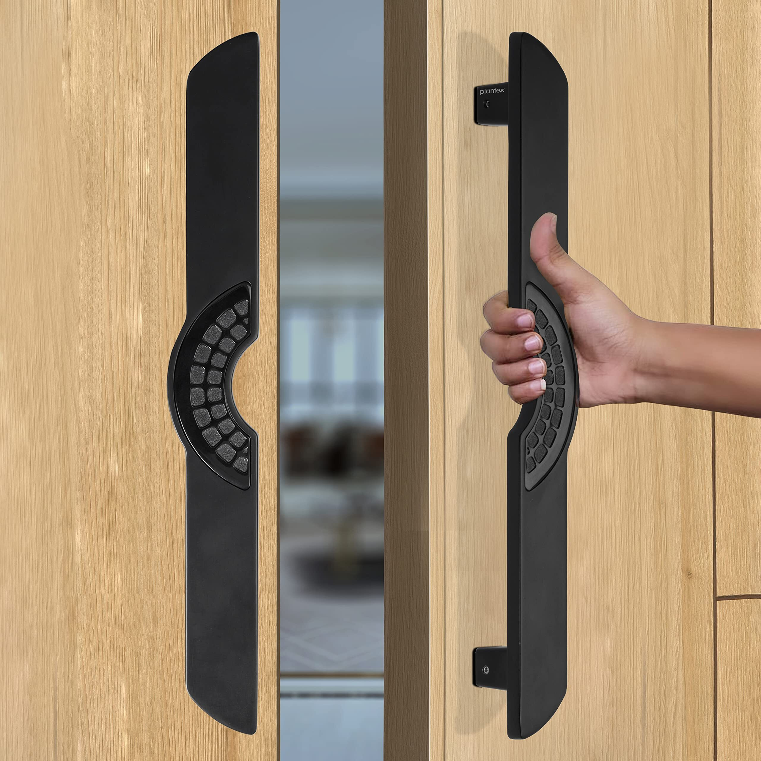 Plantex Ultron Door Handle/Door & Home Decor/15 Inch Main Door Handle/Door Pull Push Handle  Pack Of 1 (316,Black Finish) - 3 Years Warranty