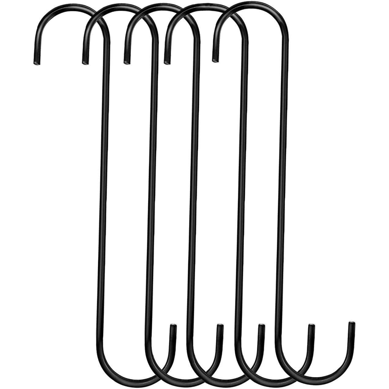 Plantex Heavy Duty 10 Inch Multipurpose S Hook/Extention Hook For Hanging Plant/Tree Branch/Bird Feeder/Pots And Pans Closet Garden Pergola Indoor/Outdoor  (Pack Of 5)