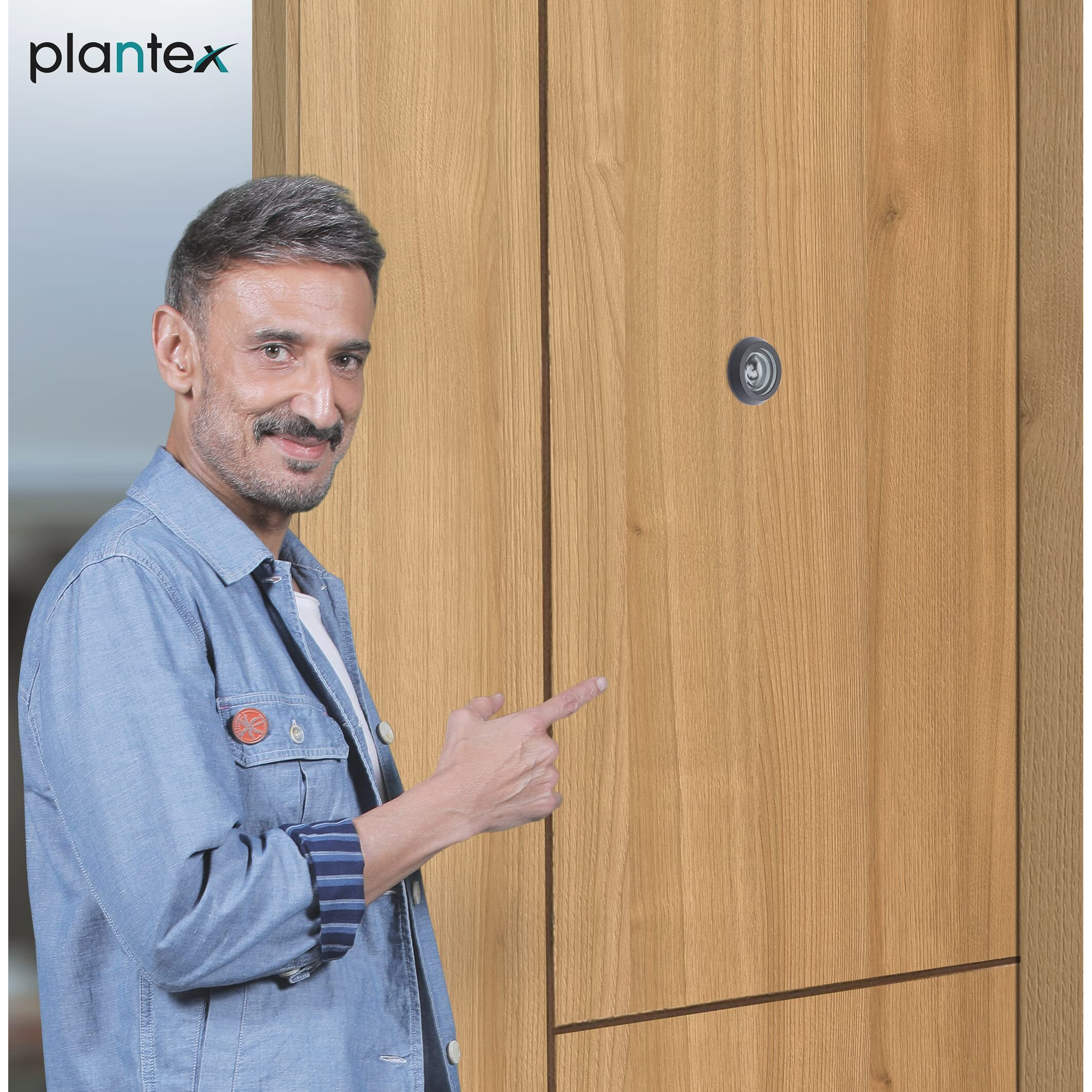 Plantex Door Eye Viewer/Eye Hole For Main Door/Door Eye Viewer With 200 Degree Wide View For Peephole - Pack Of 40 (Black)
