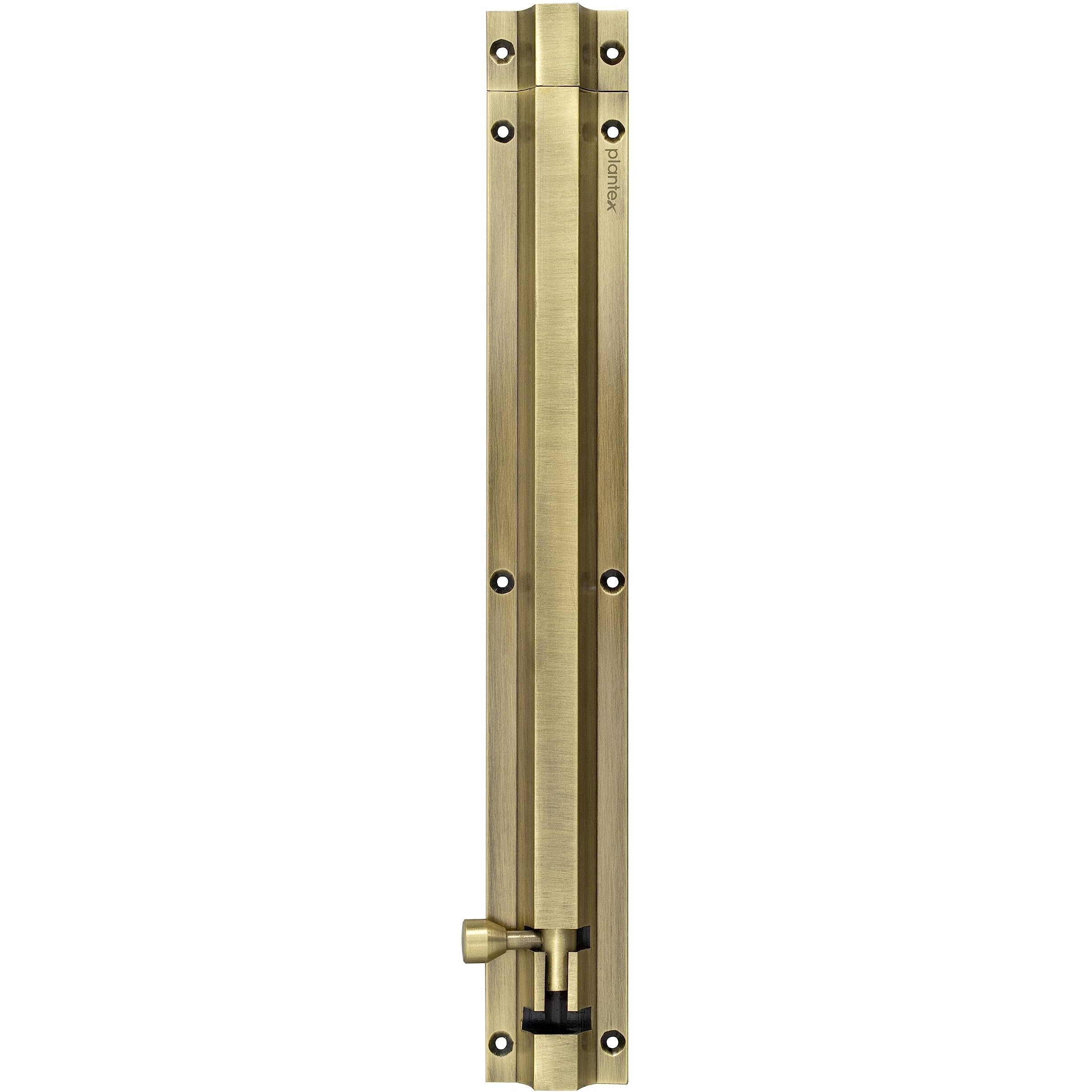 Plantex Stainless Steel Tower Bolt/Tower Bolt For Home,Offices Doors And Windows/Tower Bolt For Main Door/Door Latch/Kundi/Chitakini/Door Latch For Windows - Pack Of 1 (Brass Finish, 12 Inch)
