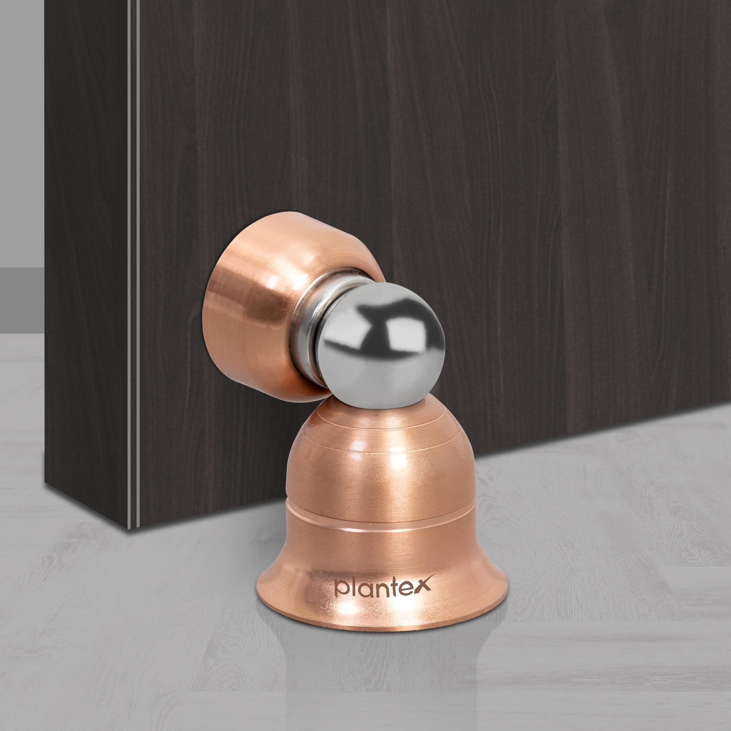 Plantex Magnetic Door Stopper For Home/Door Stopper Magnet/Gate Stopper For Main Door/Door Stopper For Home Magnetic (Rose Gold Finish)