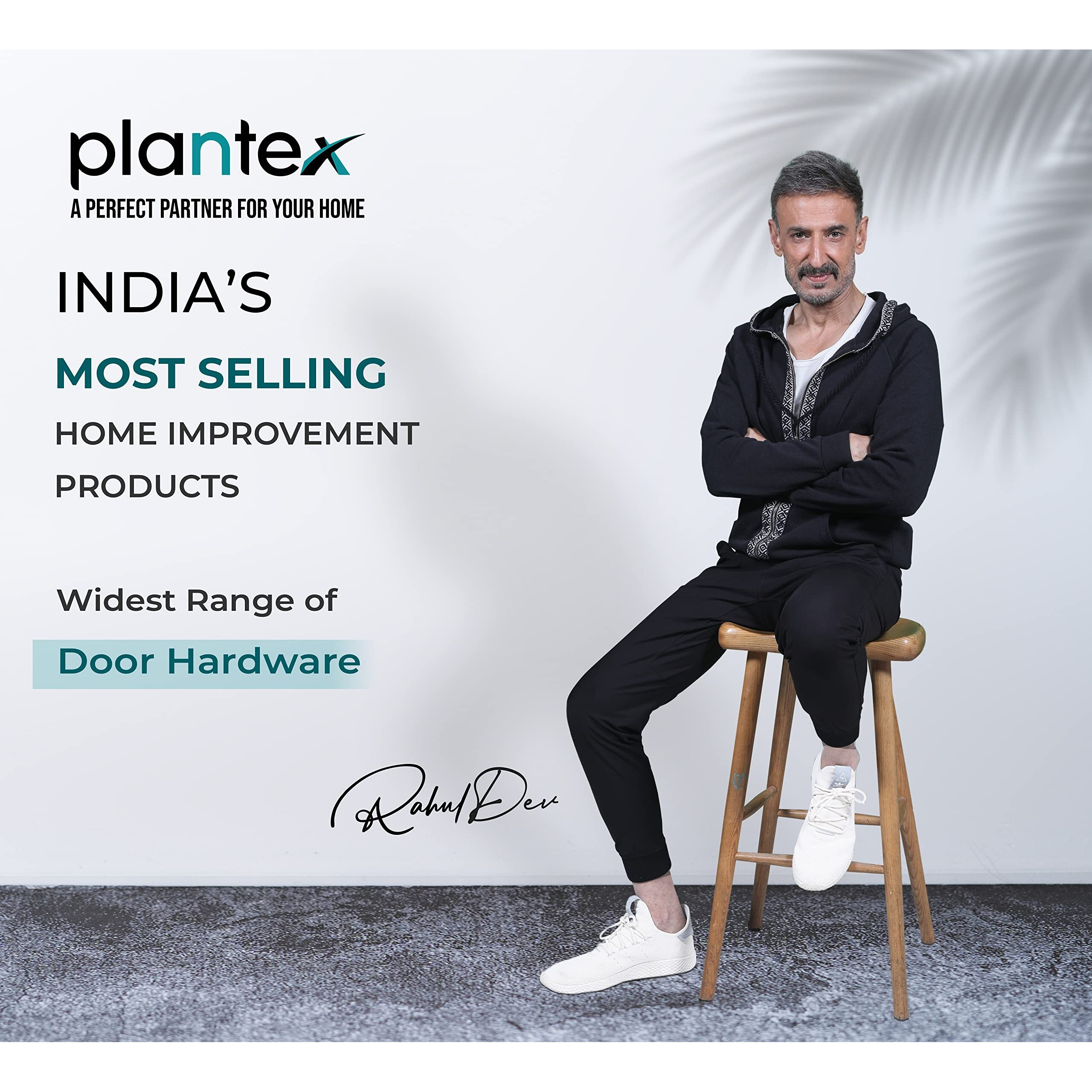 Plantex ZincBrass 8-Inch Mortise Door Lock Set With 3 Keys/Mortise Door Lock For Door (8118-Matt)