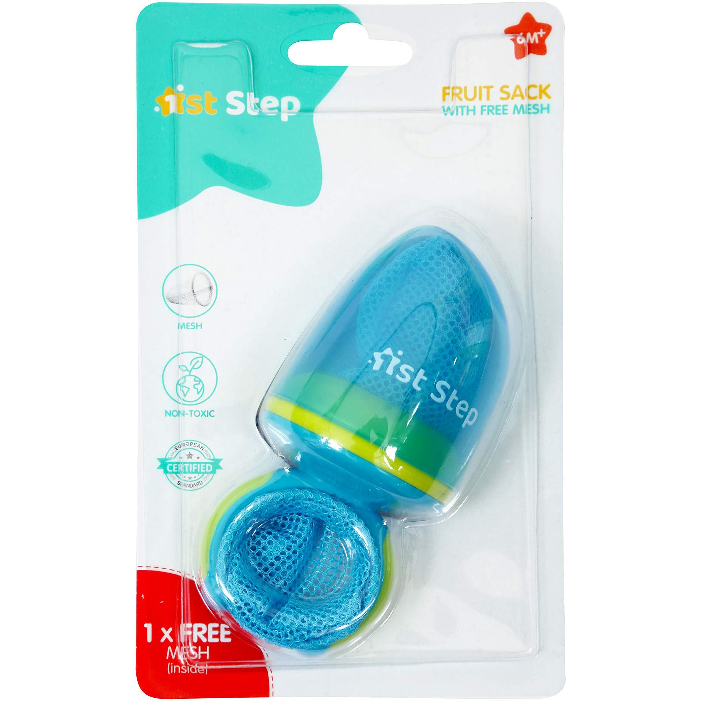 1St Step Bpa Free Fruit And Food Nibbler And Feeder With 2 Mesh (Blue)