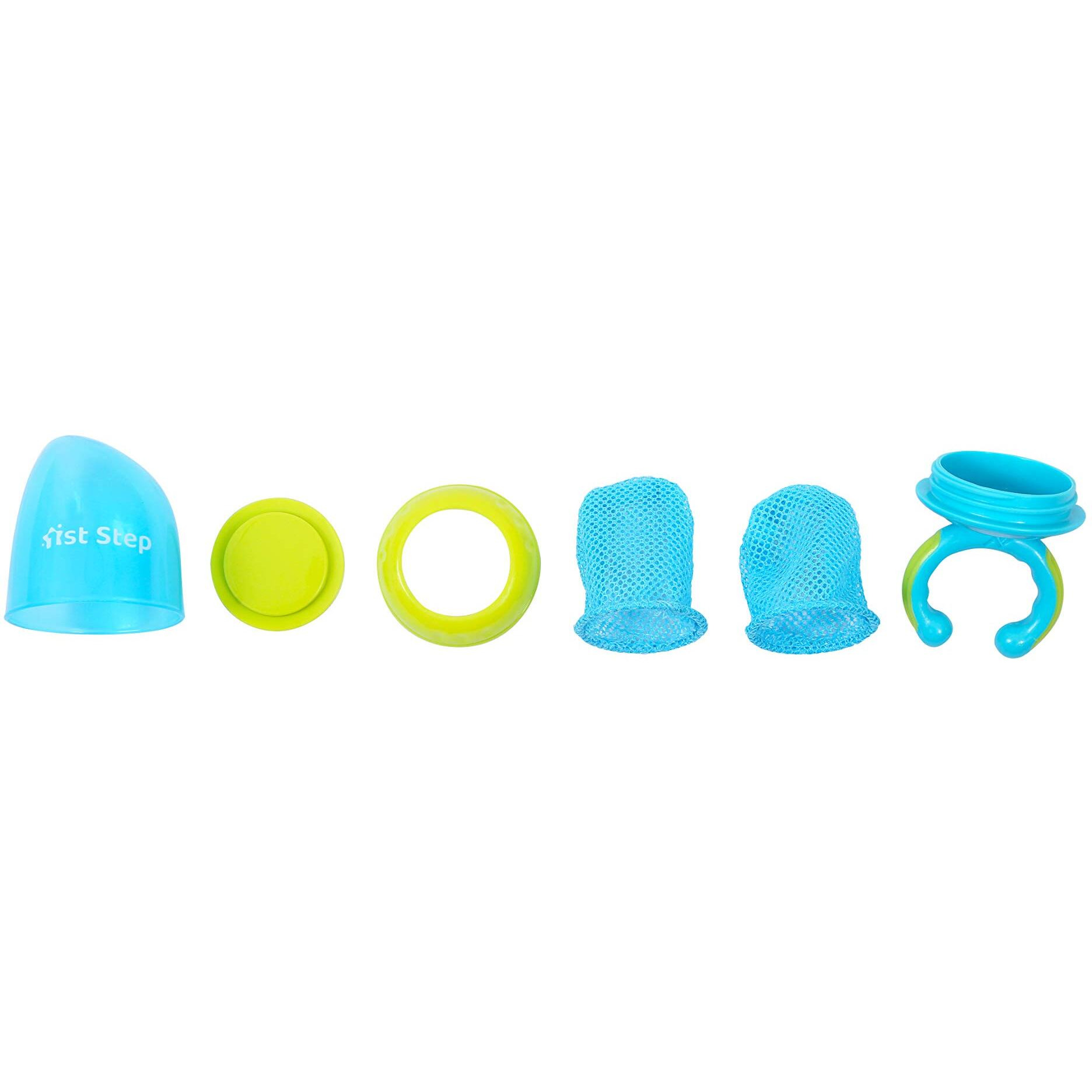 1St Step Bpa Free Fruit And Food Nibbler And Feeder With 2 Mesh (Blue)
