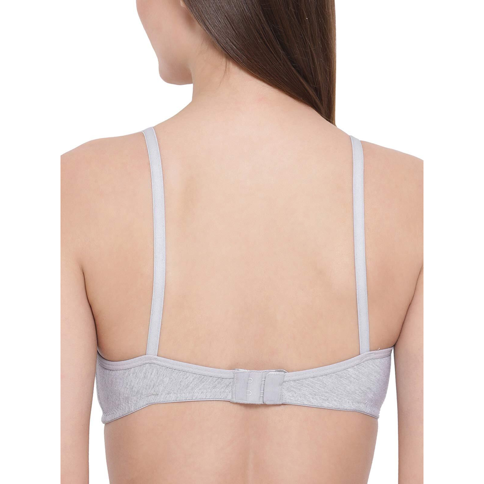 Clovia Women's Cotton Full Cup Bra (Br0925P0132C_Grey_32C)