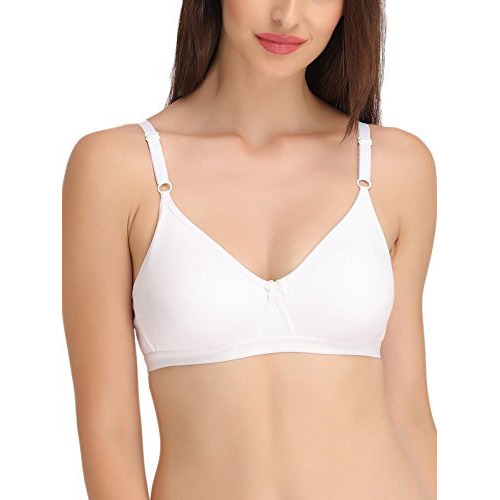 Clovia Women's Full Cup Non Padded Non Wired Bra (Br0242P18-34B_White_34 B)