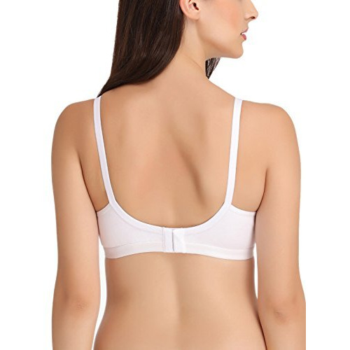 Clovia Women's Full Cup Non Padded Non Wired Bra (Br0242P18-34B_White_34 B)