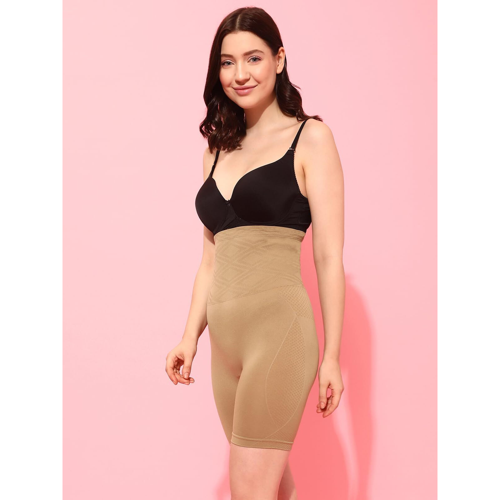 Clovia Women's Cotton Shapewear (Pack Of 1) (Sw0007J24-Xxl_Beige_Xx-Large_Beige_2Xl)
