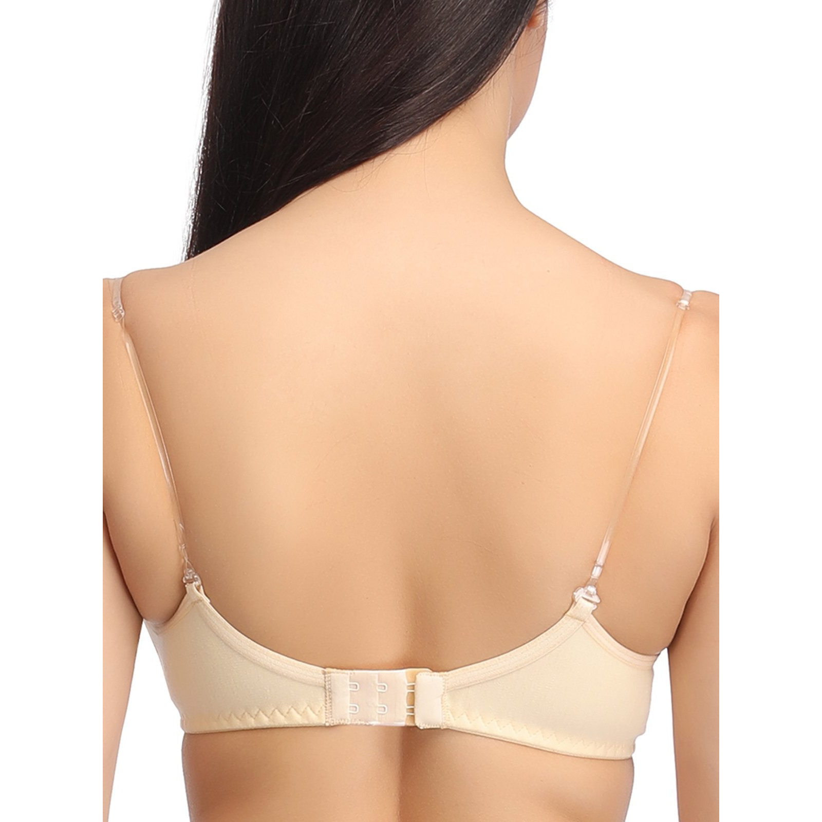 Clovia Women's 100% Cotton Wire Free Half Cup Full-Coverage Bra (Br0762P24-36B_Beige_36 B)