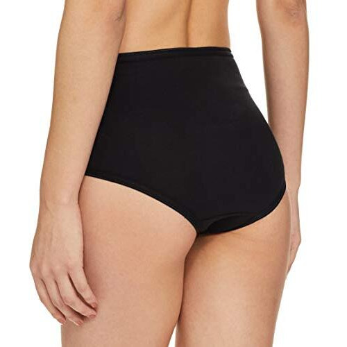 Clovia Women's Cotton High Waist Hipster Panty (Pn2303P13_Black_Xxx-Large)