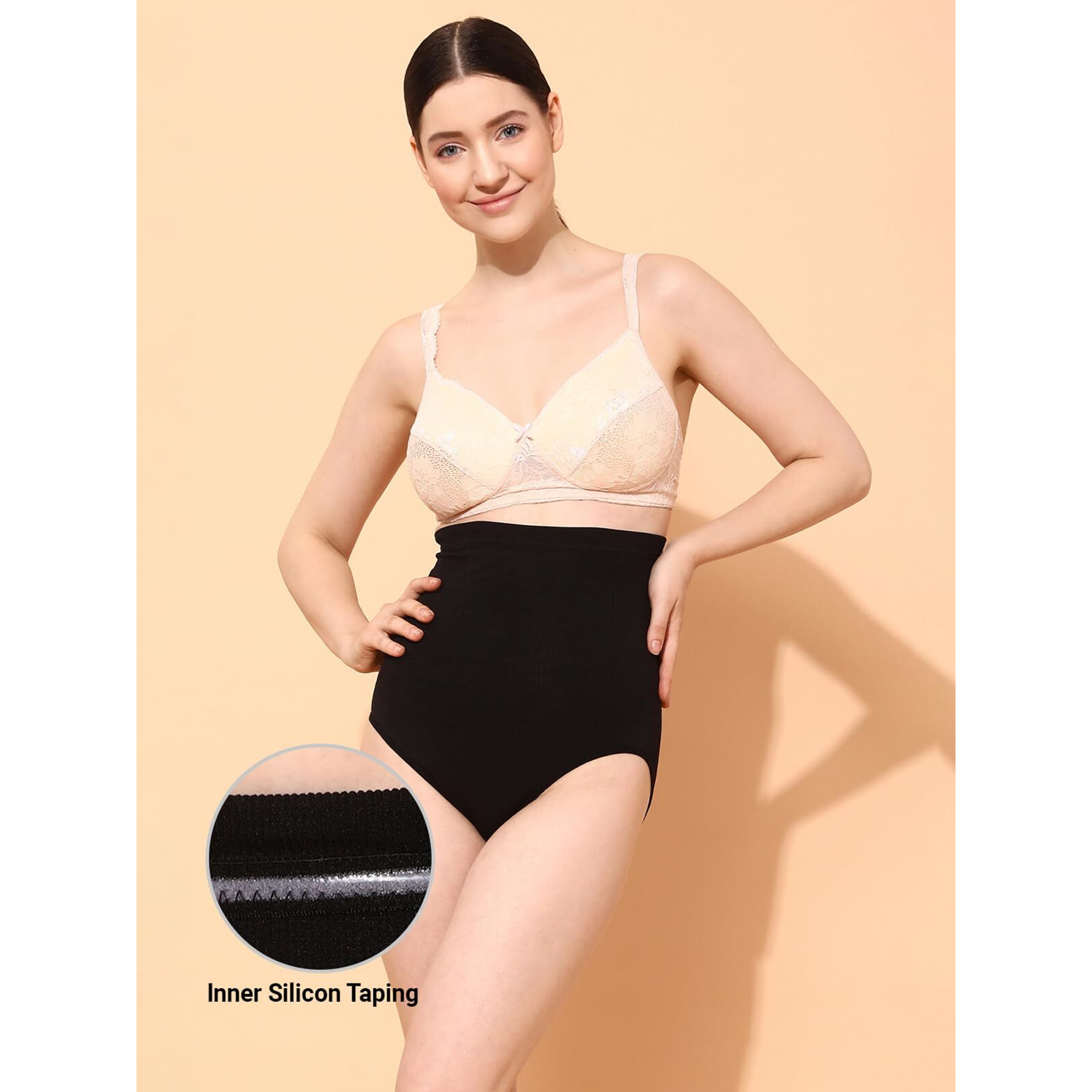 Clovia Women's Other Control Panty (Sw0009P13-L/Xl_Black_Large / X-Large)