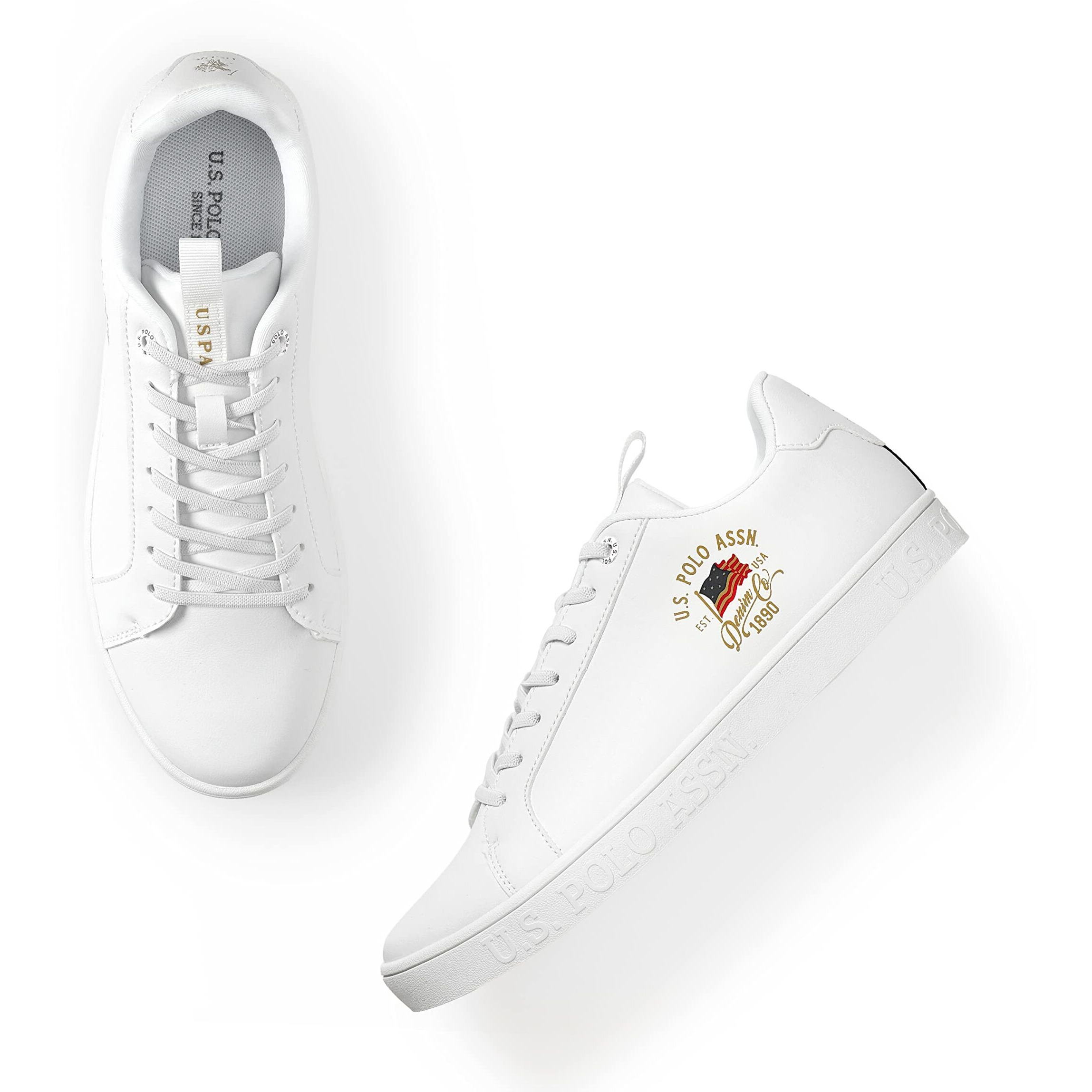 U.S. Polo Assn. Mens Lars Off White Sneaker - 11 Uk (2Fd22144A01)