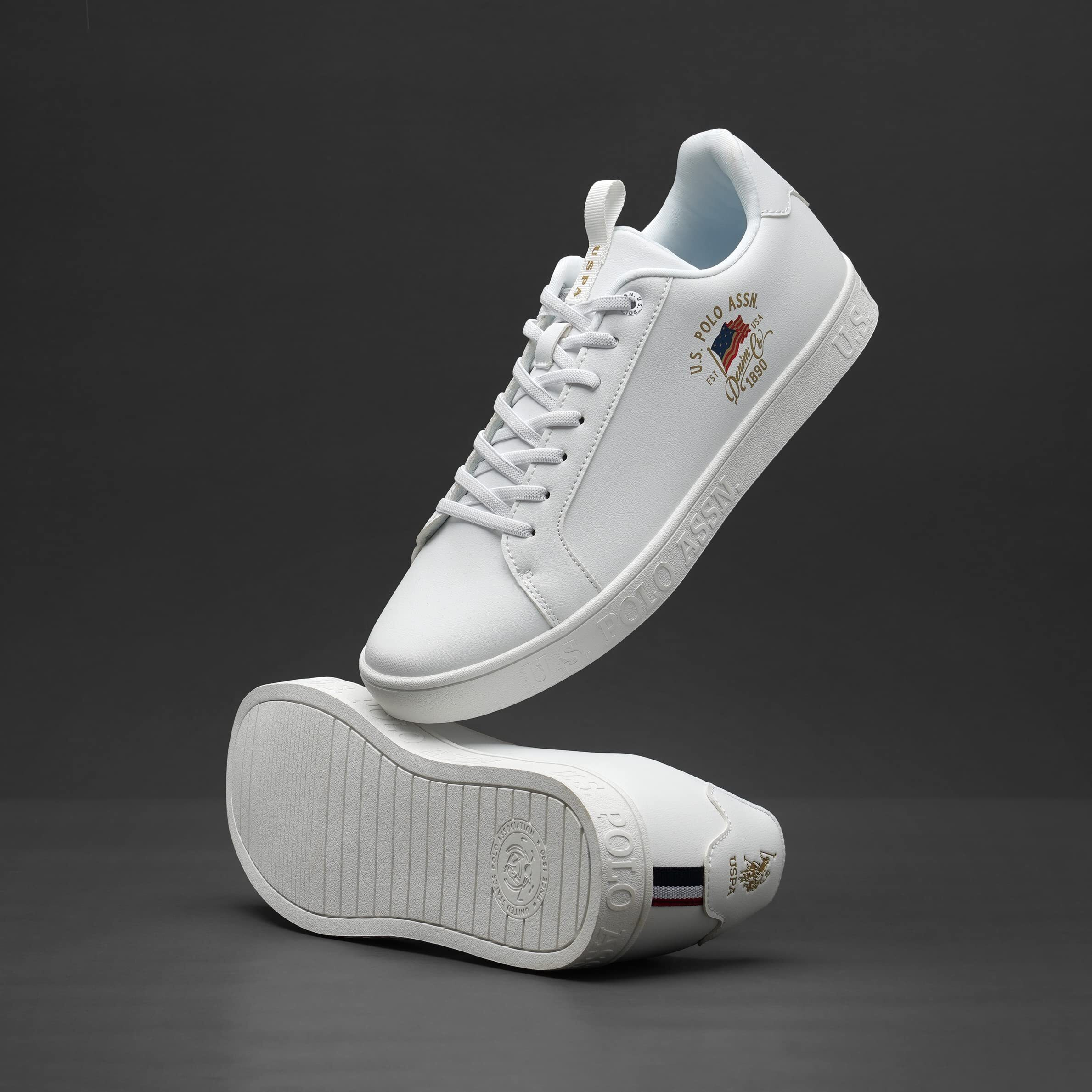 U.S. Polo Assn. Mens Lars Off White Sneaker - 11 Uk (2Fd22144A01)