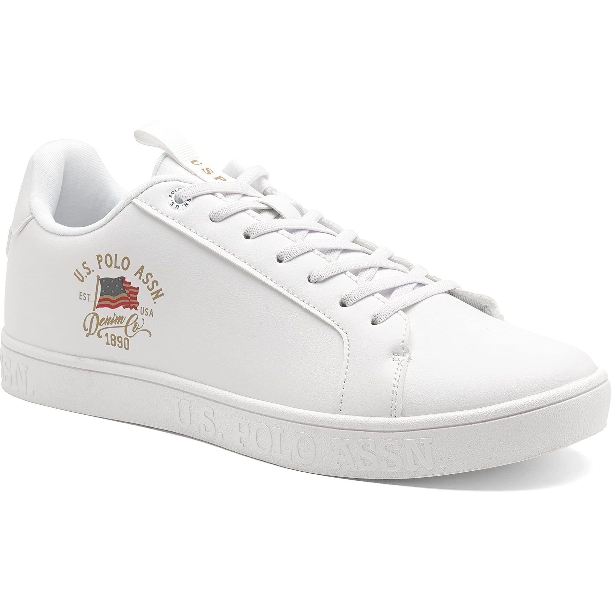 U.S. Polo Assn. Mens Lars Off White Sneaker - 11 Uk (2Fd22144A01)