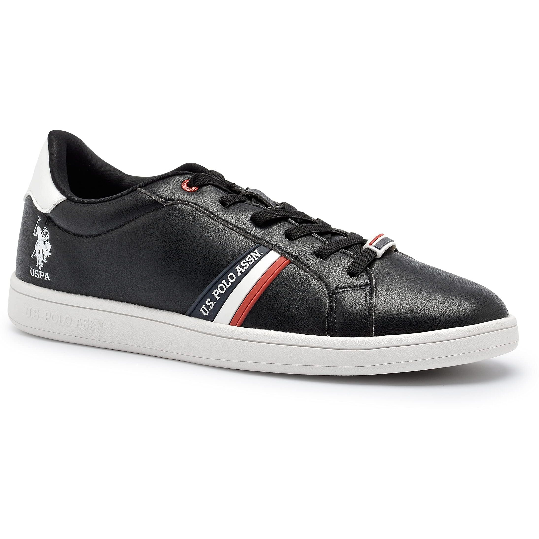 U.S. Polo Assn. Alcor Men's Black Sneakers-(Uk/7) (Us/8) (2Fd22511Z01)