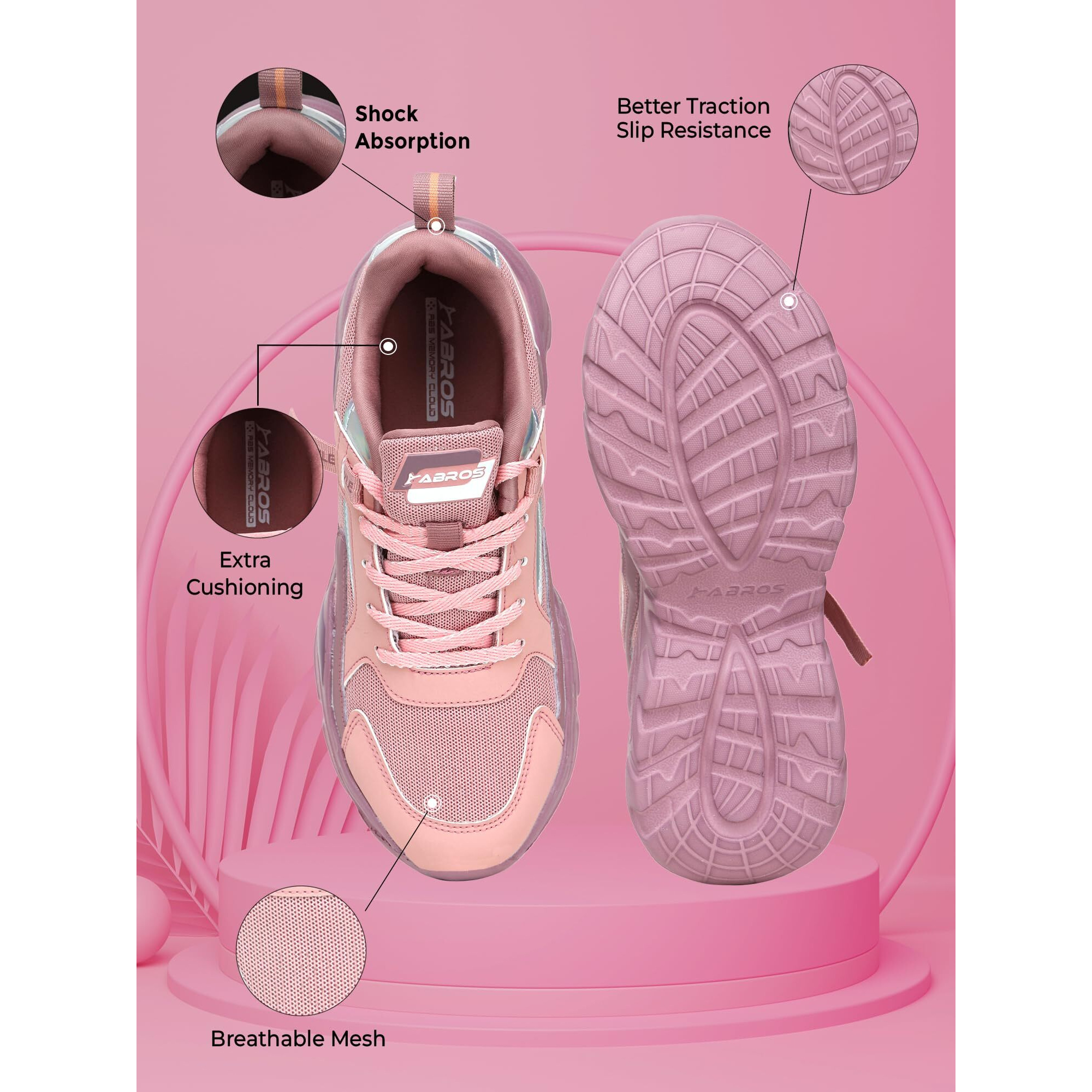 Abros Women's Shoes Serena Assl0141 Shoe's-L.Mauve/D.Mauve-6Uk