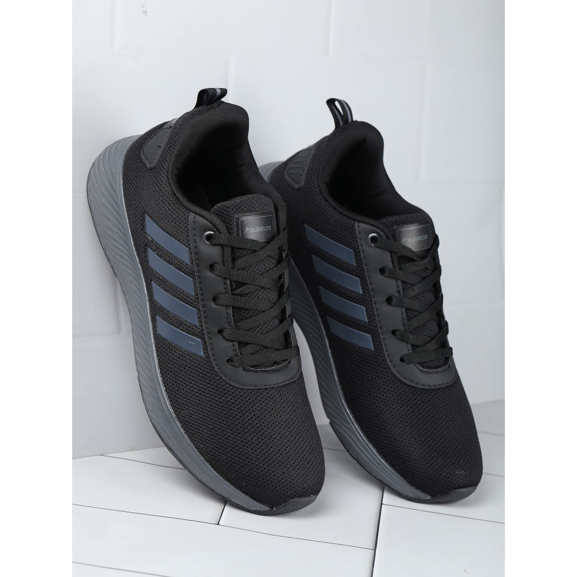Abros Men's Prime-N Assg1112N Sports Shoes_Black/D.Grey_8Uk