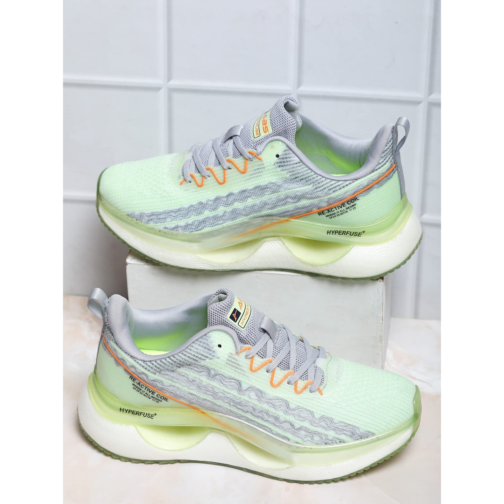 Abros Men's Sprint Assg1268 Abs Hyperfuse Sports Shoes_Sea Mist/L.Grey_6Uk