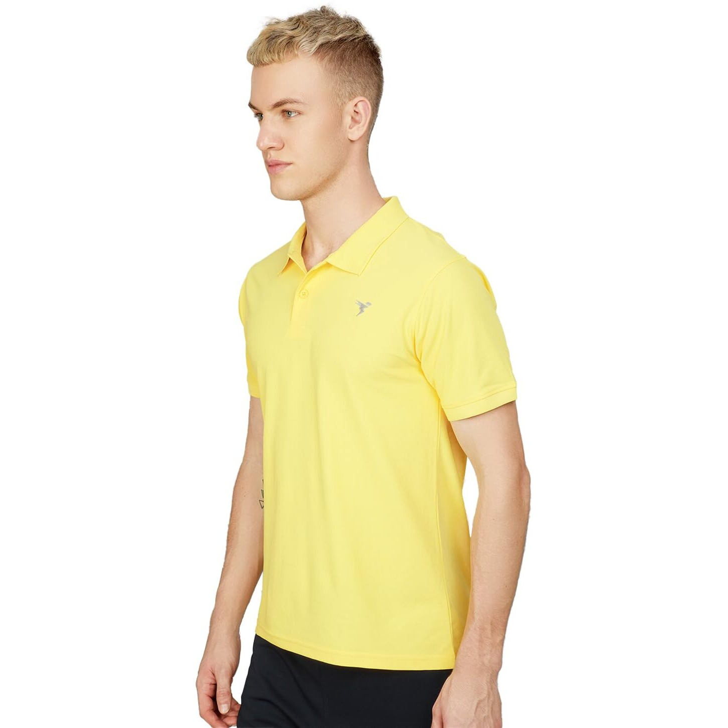 Technosport Men's Slim Fit Active Polo T-Shirt - (Mtor11Pae2Xl_Pine Apple_2Xl)
