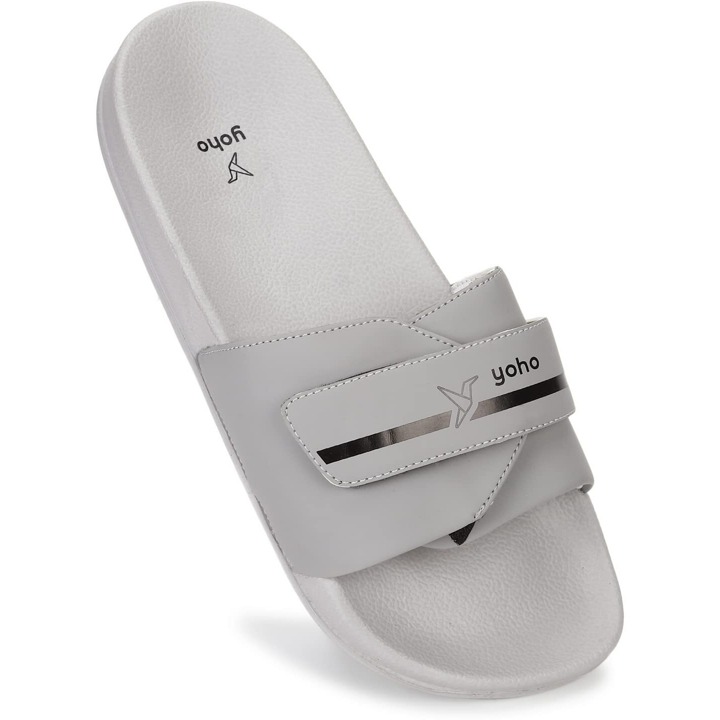 Yoho Drystep Slides For Men | Water-Friendly | Super Flexible | Adjustable Strap | Skin Friendly | Lightweight And Comfortable Stylish Sliders Slipper For Mens