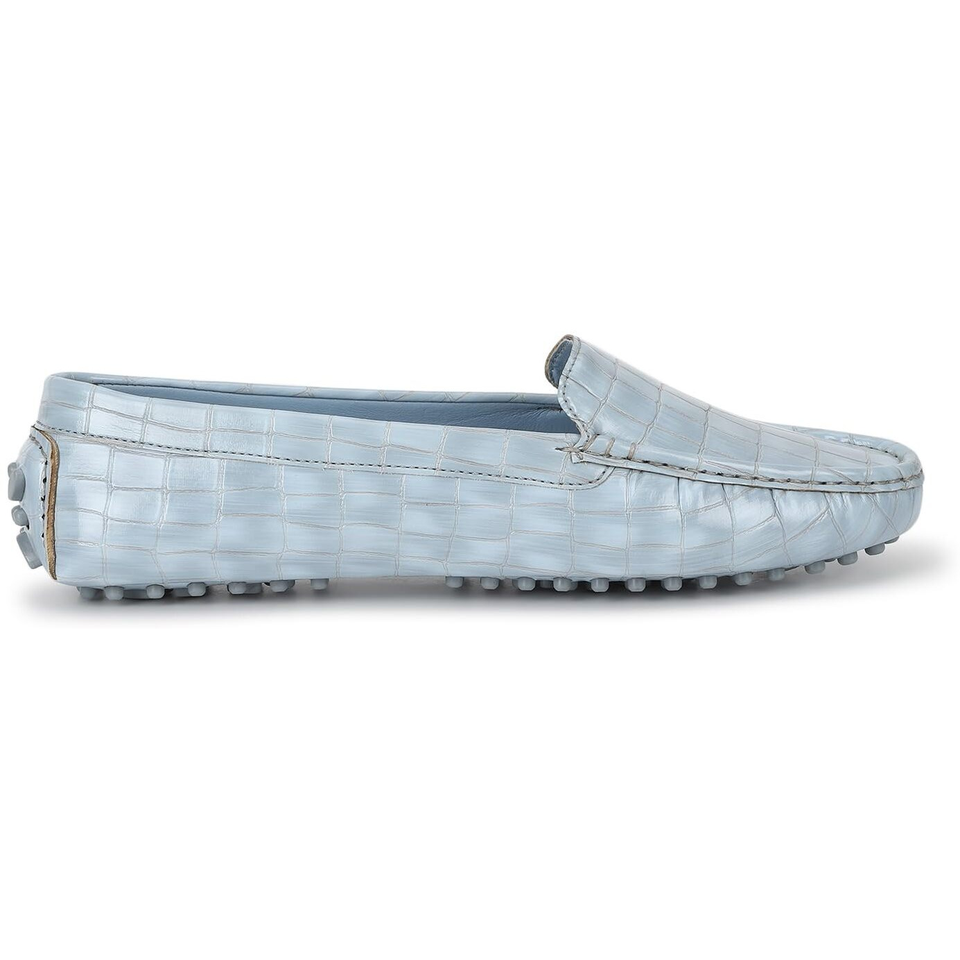 Yoho Bliss Comfortable Slip On Semi Casual Loafer For Women | Stylish Fashion Moccasins Range | Cushioned Footbed Finish | Flexible | Style & All-Purpose | Formal Office Wear Shoe Light Blue