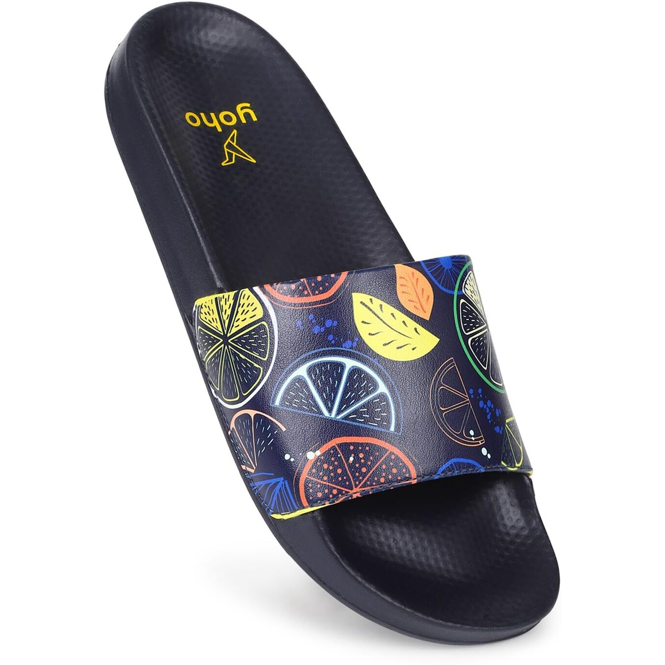 Yoho Tropica Printed Comfortable Women Slides | Stylish & Waterproof | Soft Inner Lining On Strap