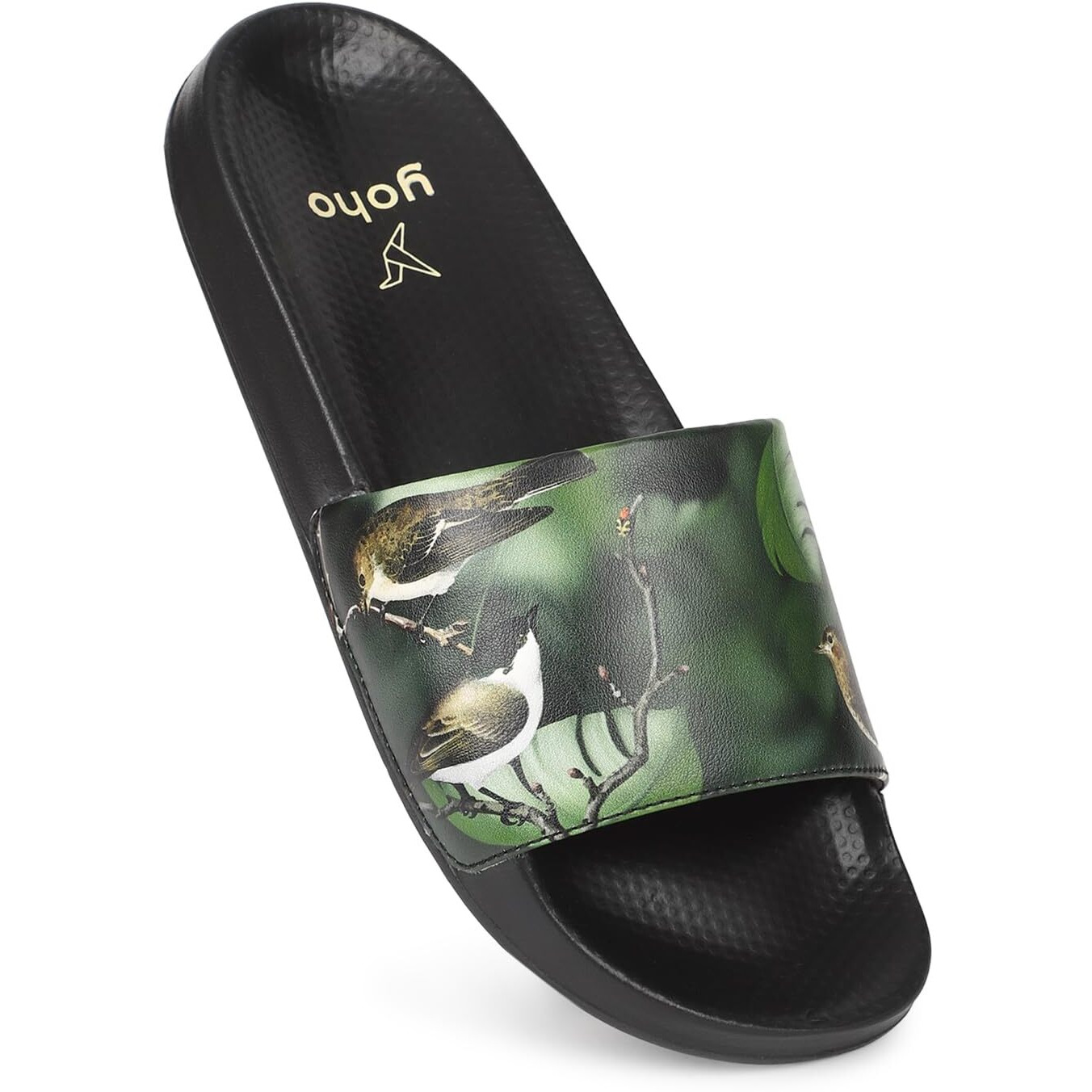 Yoho Tropica Printed Comfortable Women Slides | Stylish & Waterproof | Soft Inner Lining On Strap