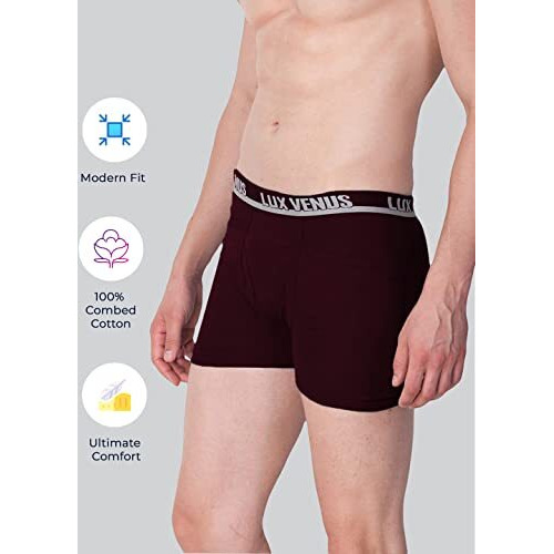 Lux Venus Pure Cotton Pocket Drawer For Men (Pack Of 7) Multicolour