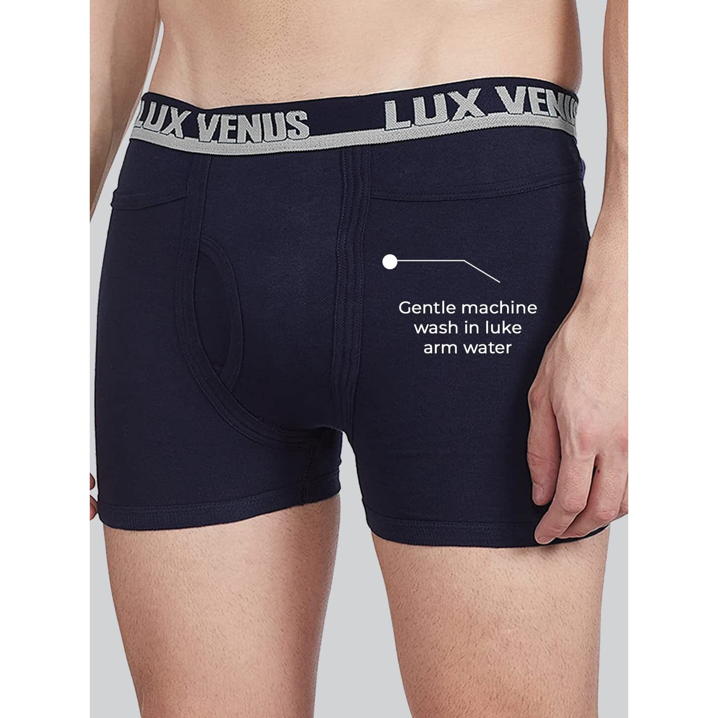 Lux Venus Pure Cotton Pocket Drawer For Men (Pack Of 8)