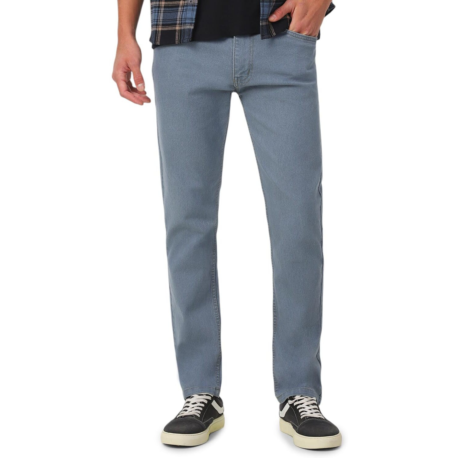 Urbano Fashion Men's Slim Fit Jeans (Epsjean-Lgrey-28_Light Grey_28)