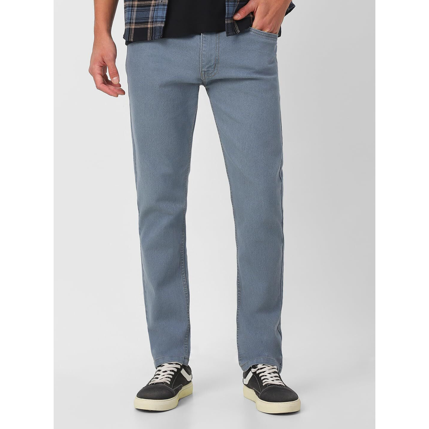 Urbano Fashion Men's Slim Fit Jeans (Epsjean-Lgrey-30_Light Grey_30)