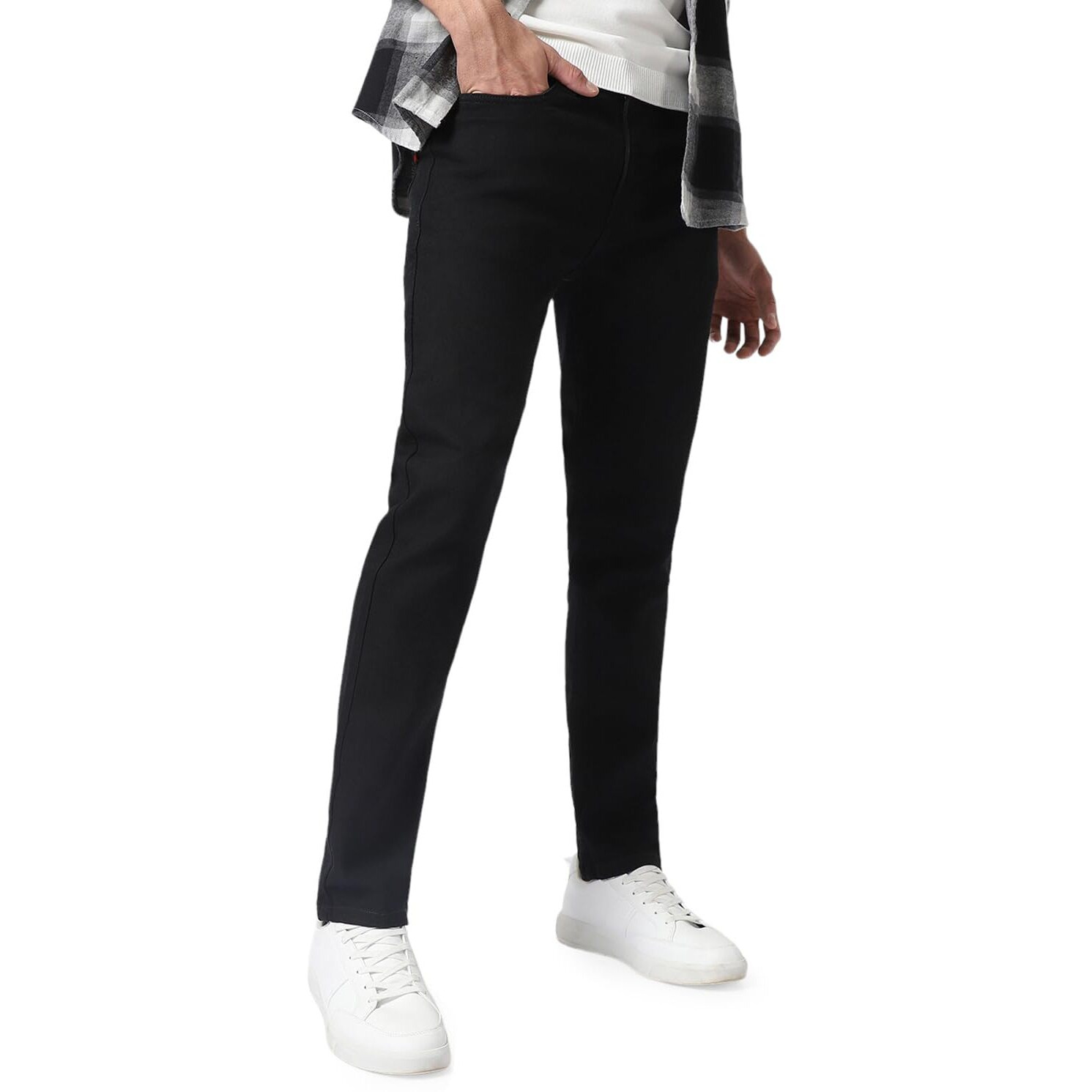 Urbano Fashion Men's Slim Jeans (Hps-Black-28-02_Black_28)