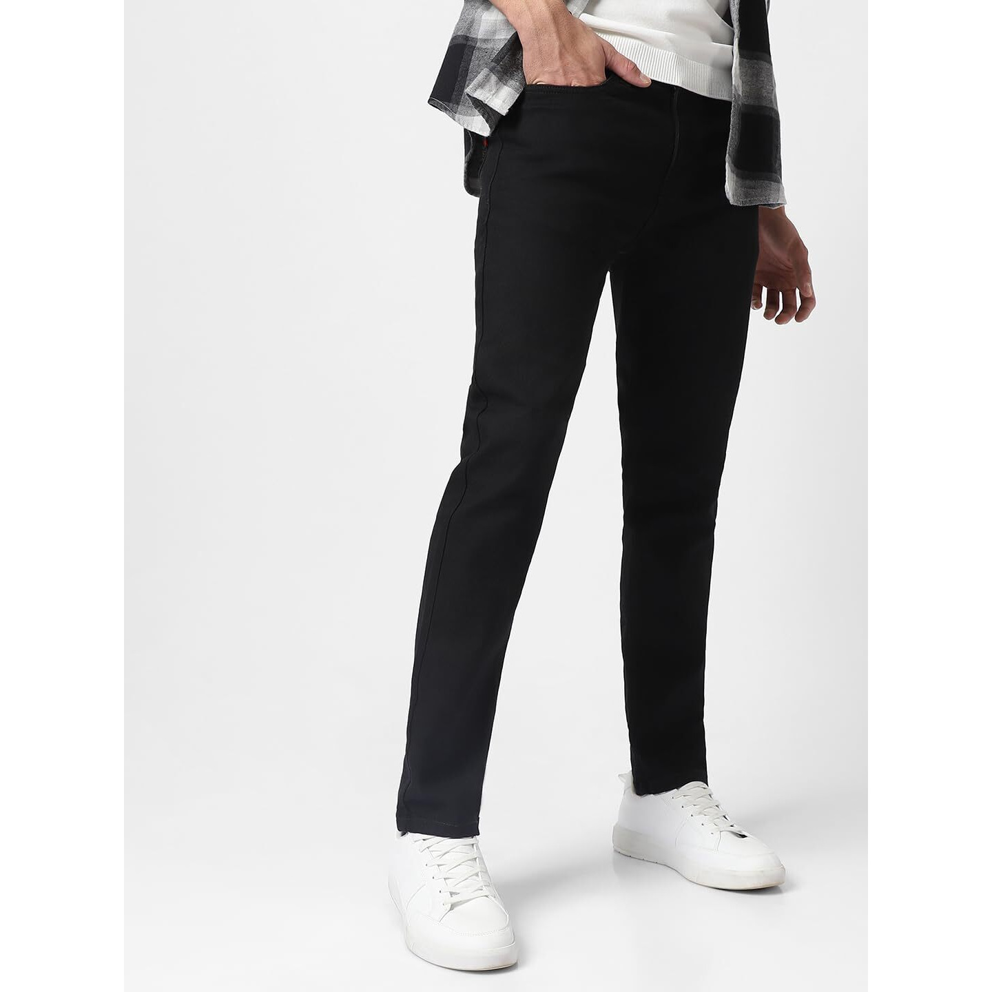 Urbano Fashion Men's Slim Jeans (Hps-Black-28-02_Black_28)