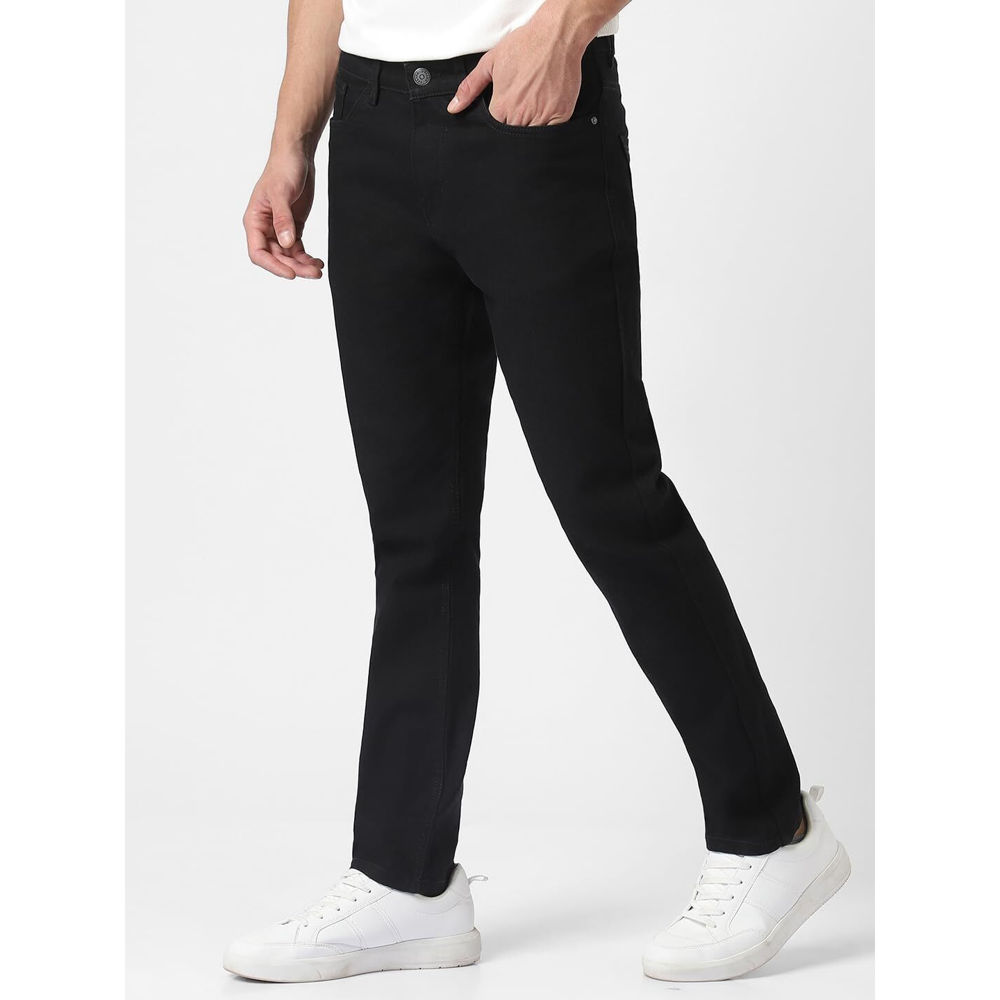 Urbano Fashion Men's Slim Jeans (Hps-Black-28-02_Black_28)