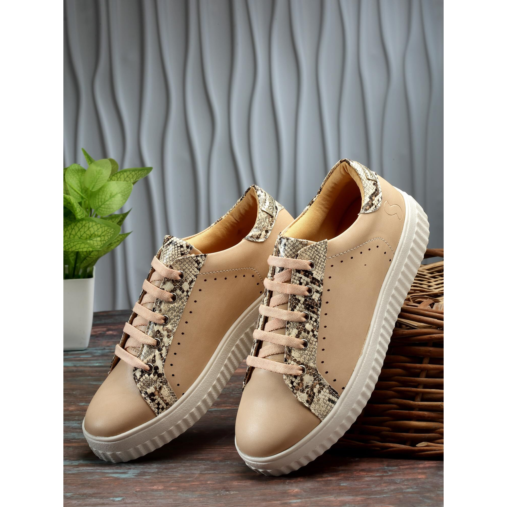Solethreads Snape | Women Casual Sneakers Shoes | Soft Cushioned Insole | Slip-Resistance | Arch Support| Women Shoes | Beige | 7Uk