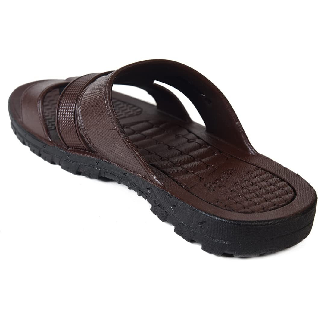 Ajanta Mens Brown Slippers Pg0433