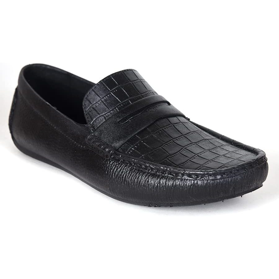 Ajanta Mens Black Loafers (Numeric_7)