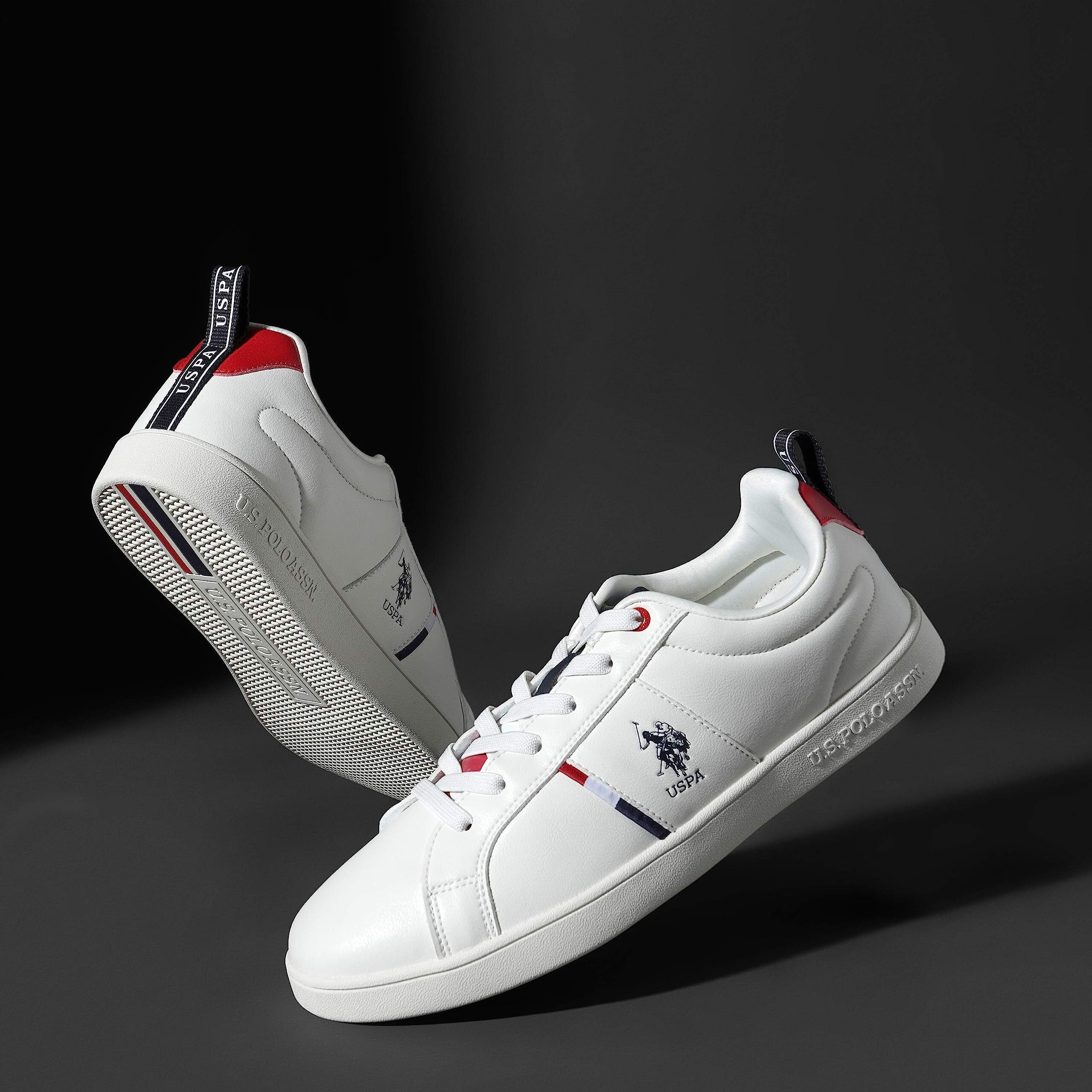 U.S. Polo Assn. Lester Men's Off White Sneakers-(Uk/8)(2Fd22556A01)