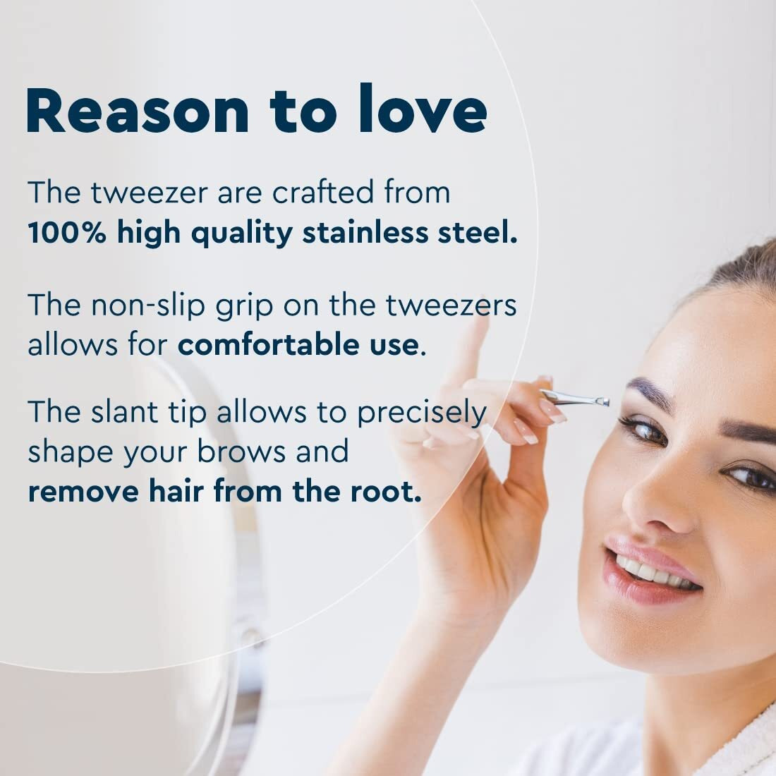 Gubb Trio Mini Tweezer Set For Easy & Precise Plucking Of Unwanted Hair - Slant Tweezer, Flat Tweezer & Pointed Tweezer - Multiple Usage - Upple Lips, Eyebrows, Forehead Or Chin Hair