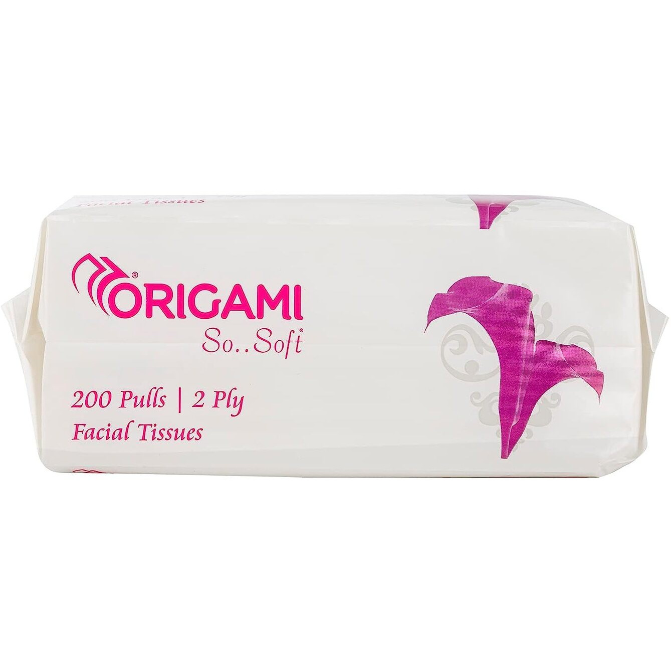 Origami 2 Ply Facial Tissue Soft Pack | Car Tissue Pouch - Pack Of 3 (200 Pulls Per Box, 600 Sheets)