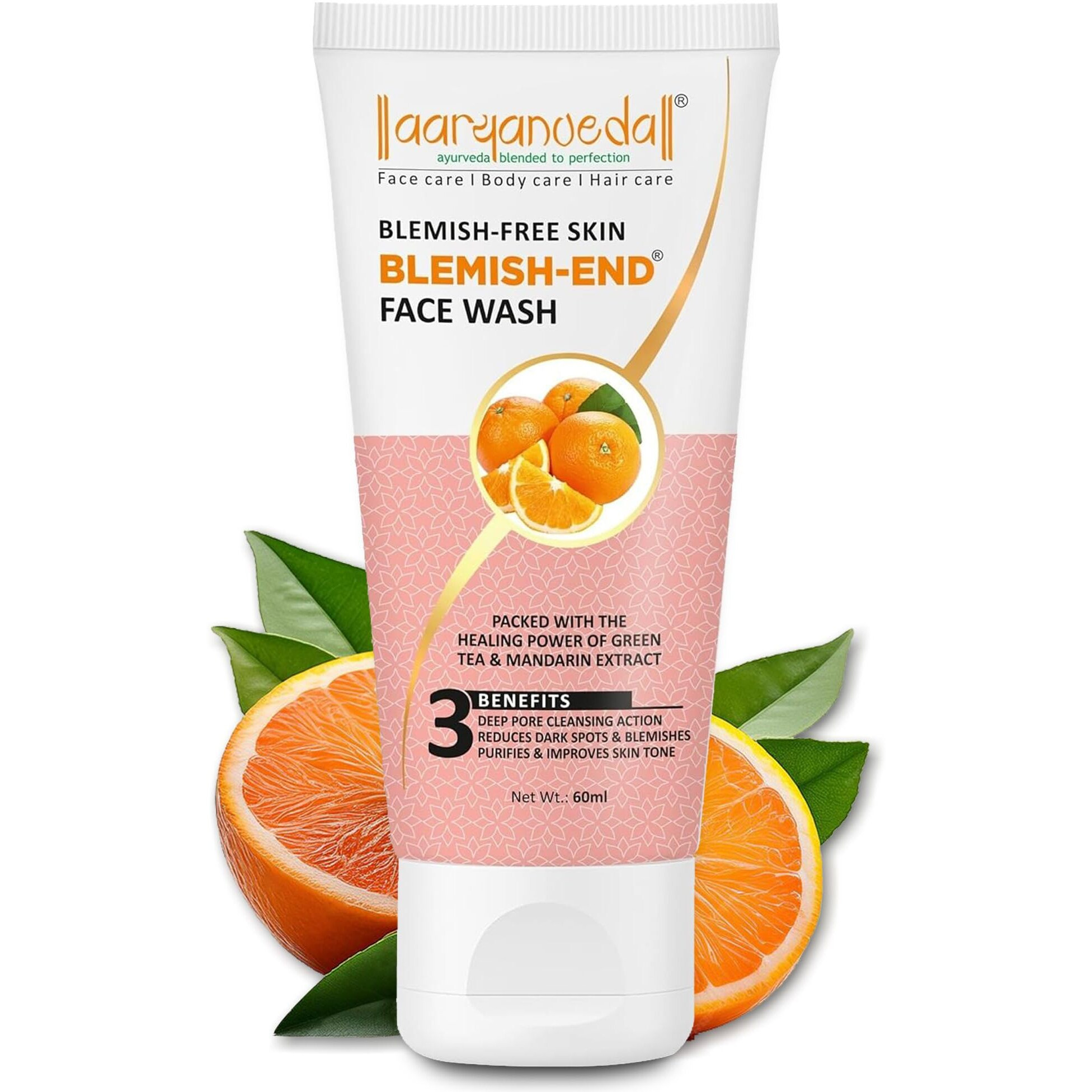 Aryanveda Blemishend Face Wash For Age Spot & Banishes Free Radicals For Men & Women 60Ml