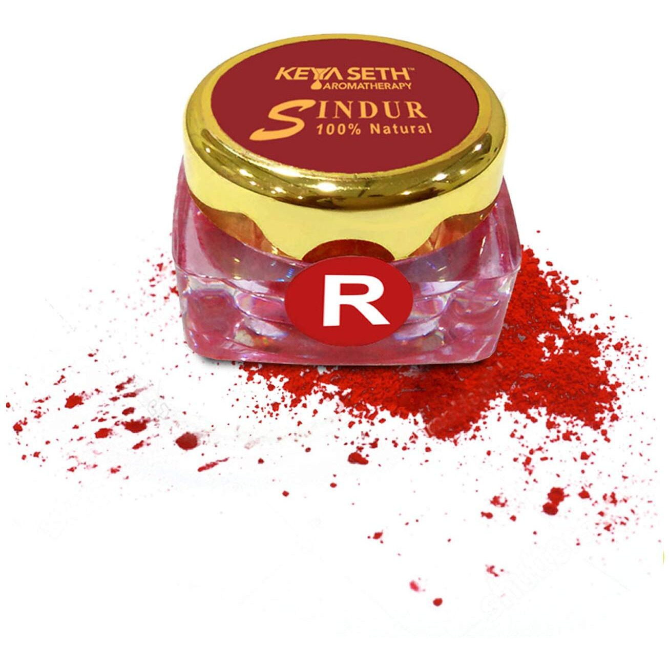 Keya Seth Aromatherapy 100% Natural Sindoor Dust, 3Gm Sindoor (Red)