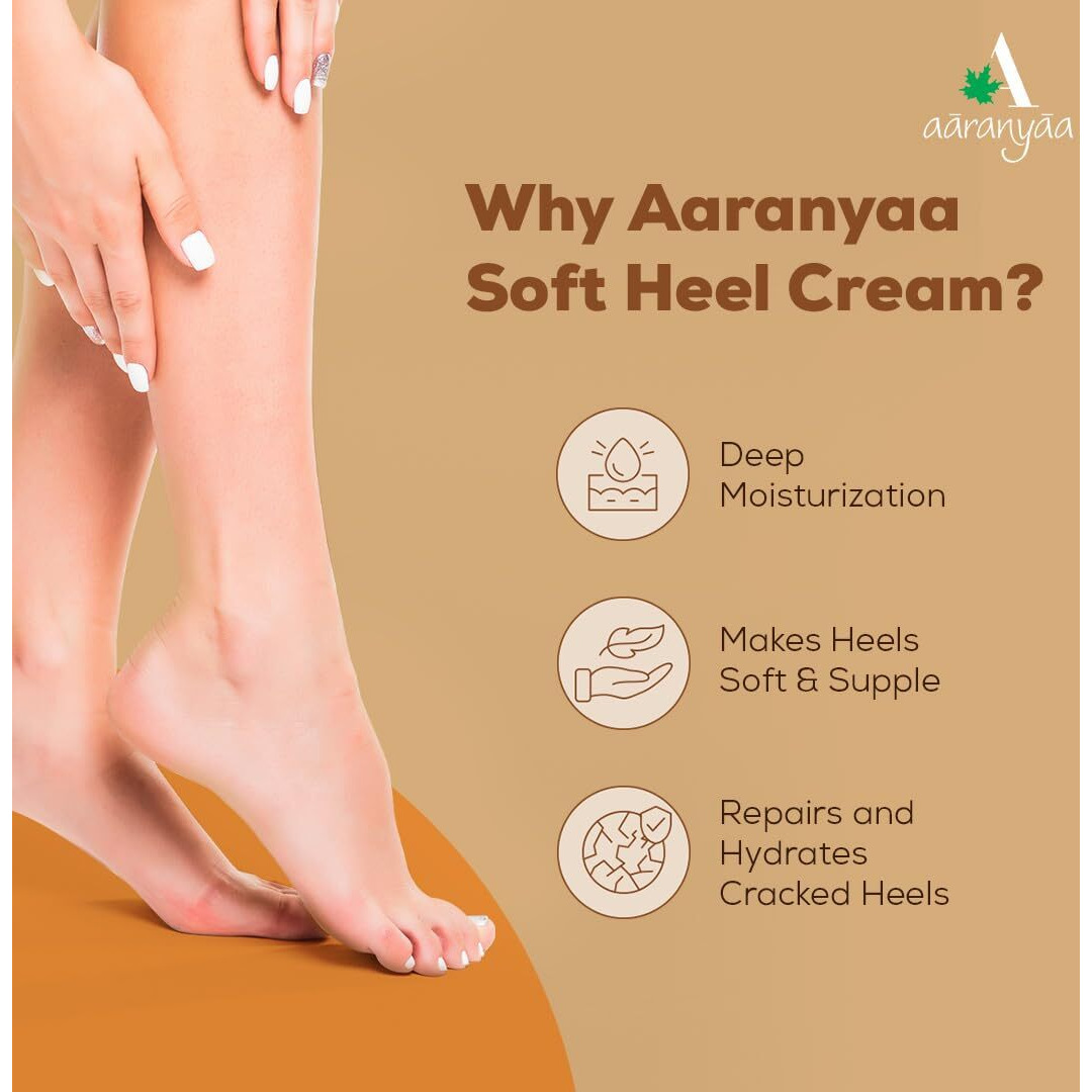Aaranyaa Soft Heel Cream - Repair Dry And Cracked Heels | With Clove Oil, Turmeric And Beeswax | 100 Gm - Paraben Free