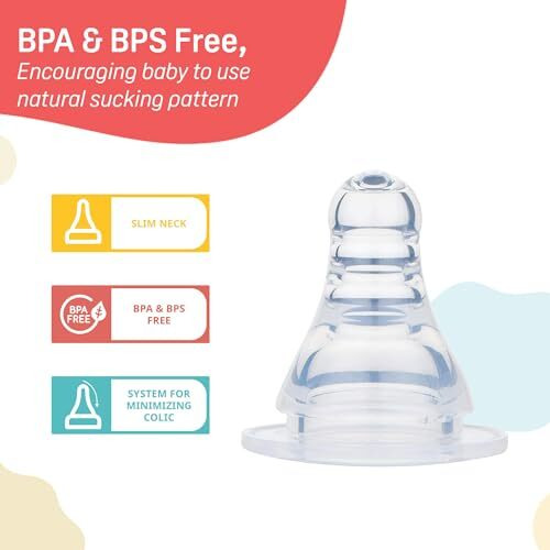 Pigeon Neoprene Peristaltic Nipple L,For 9+ Month Babies,Bps Free,Bpa Free,Pack Of 2