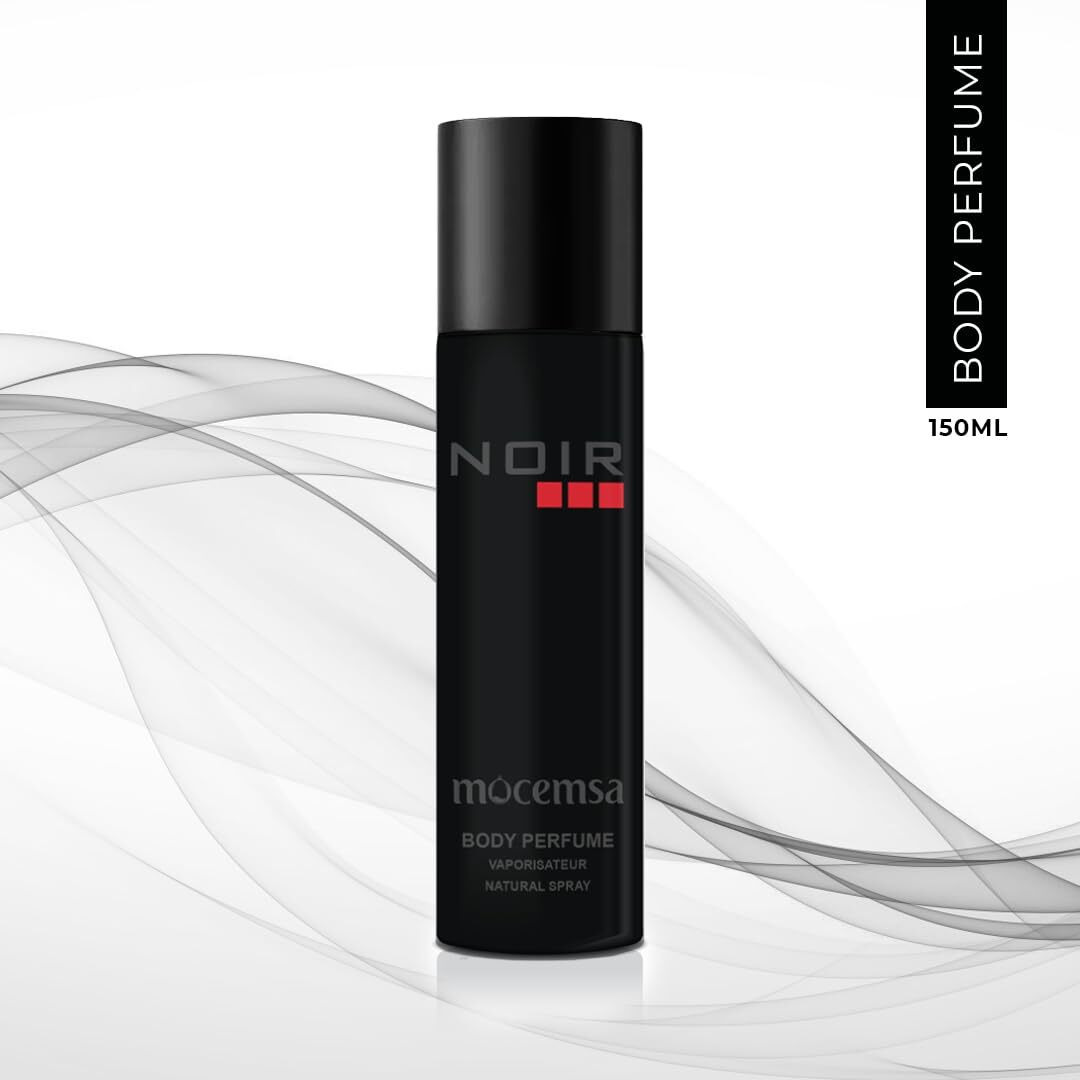 Mocemsa Noir Pour Homme Long Lasting Luxury Body Perfume Fragrance Crafted In Spain, 150Ml