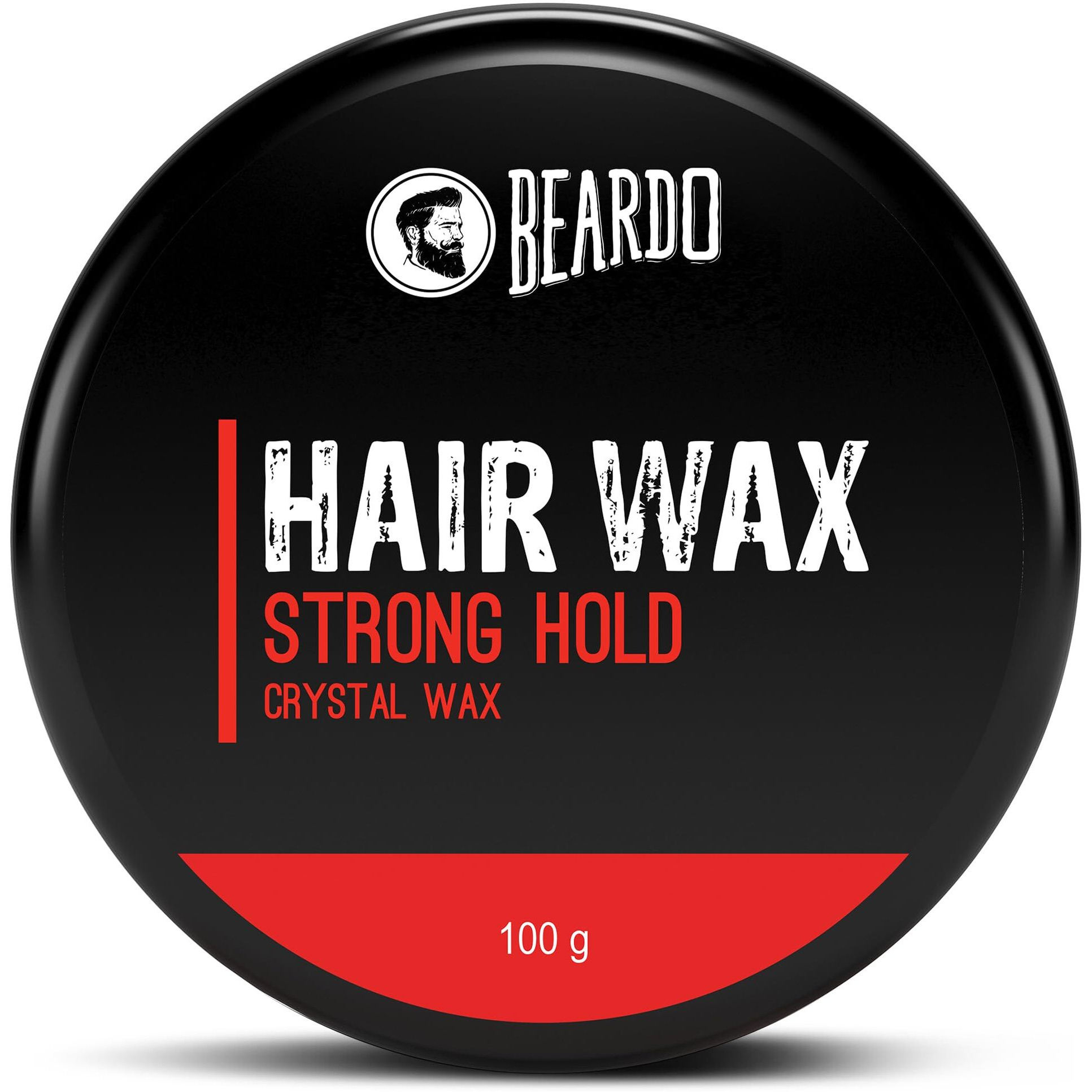 Beardo Stronghold Hair Wax For Men, 100 Gm | Crystal Hair Wax With Aloe Vera & Castor Oil | Hair Wax Men | Hair Styling Wax For Glossy Finish & Shine | Strong Hold Hair Wax