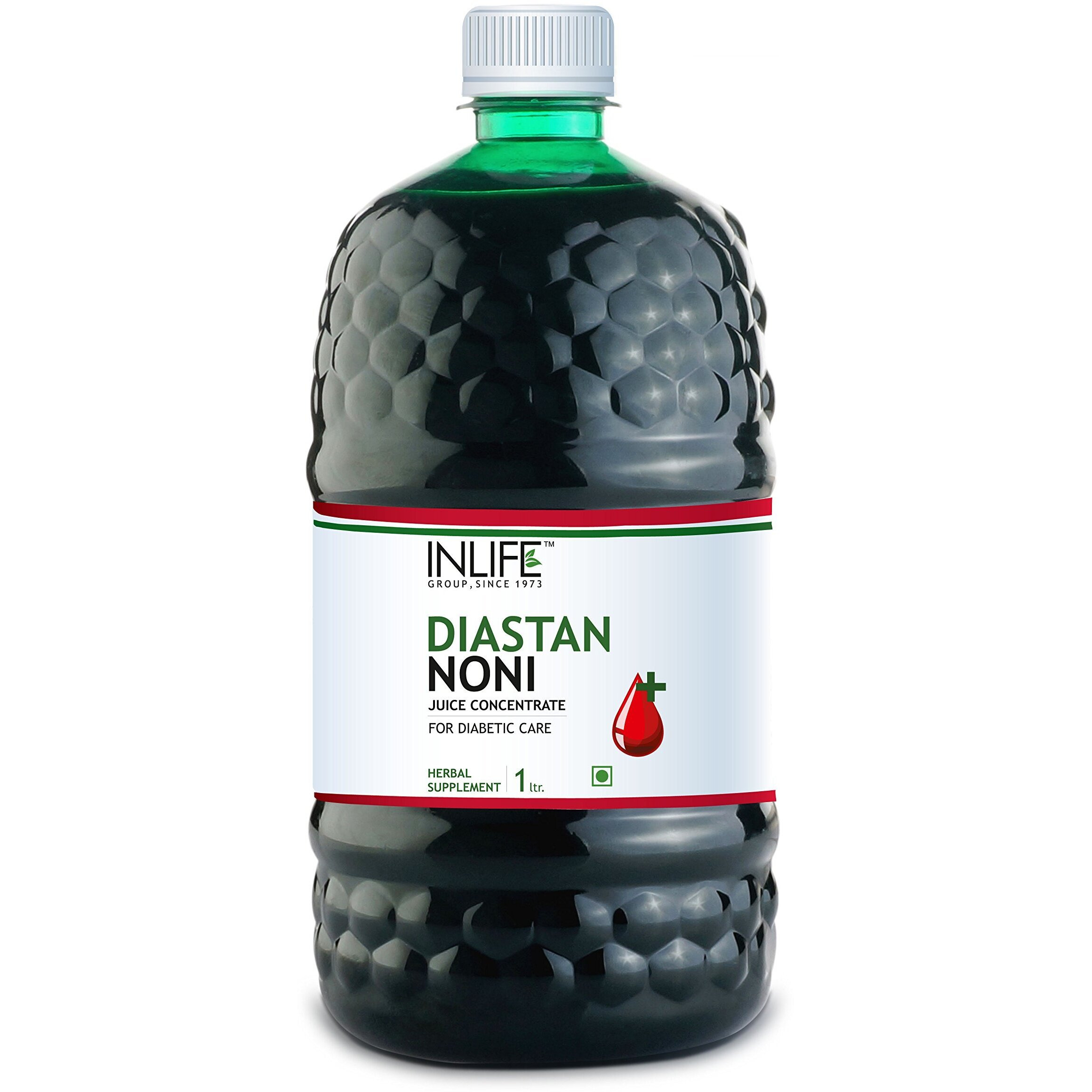 Inlife Diastan Noni For Diabetic Care, Juice Concentrate, Gymnema Sylvestre, Fenugreek, Karela, Jamun And Other Powerful Herbs - 1 Litre