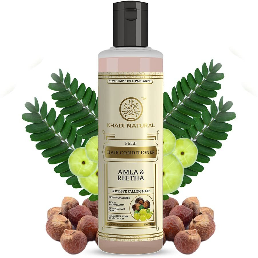 Khadi Natural Amla & Reetha Hair Conditioner 210Ml|For Hair Fall Rescue