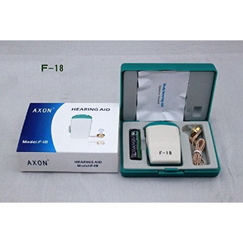 Axon F 18 Pocket Model Hearing Aid,White, 1 Pc